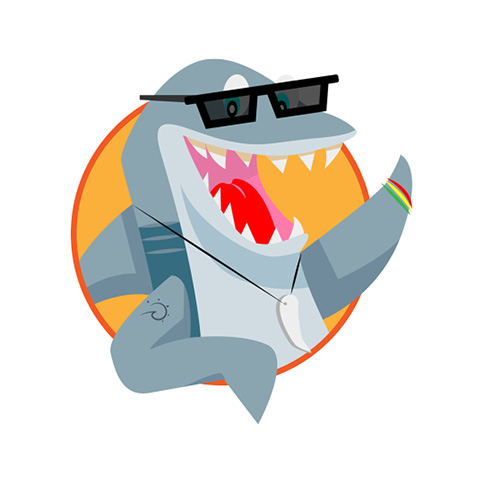 Mascotte du camping "La Plage"
