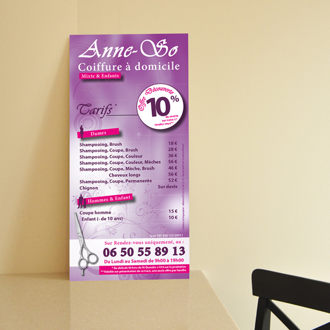flyer coiffure